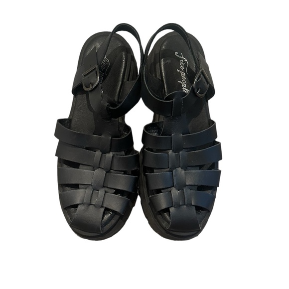 Free People Shoes - Free People Fisherman Leather Platform Sandals Size 39